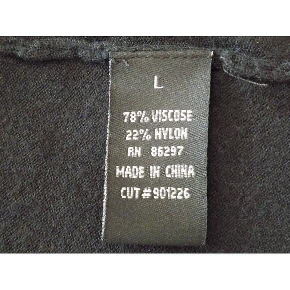 BCBG MAXAZRIA duster open front cardigan black size Large - Picture 7 of 8